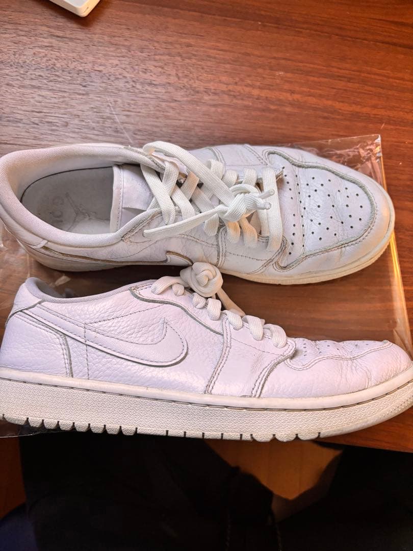靴 Air Jordan 1 low golf white
