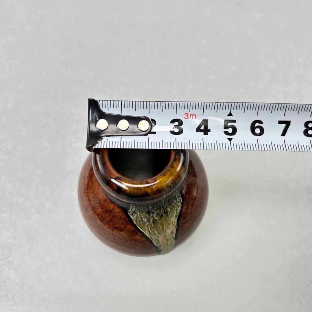 D【茶道具】茶入 瓢箪壺 大名物 陶若窯作 蓋 桐箱入り