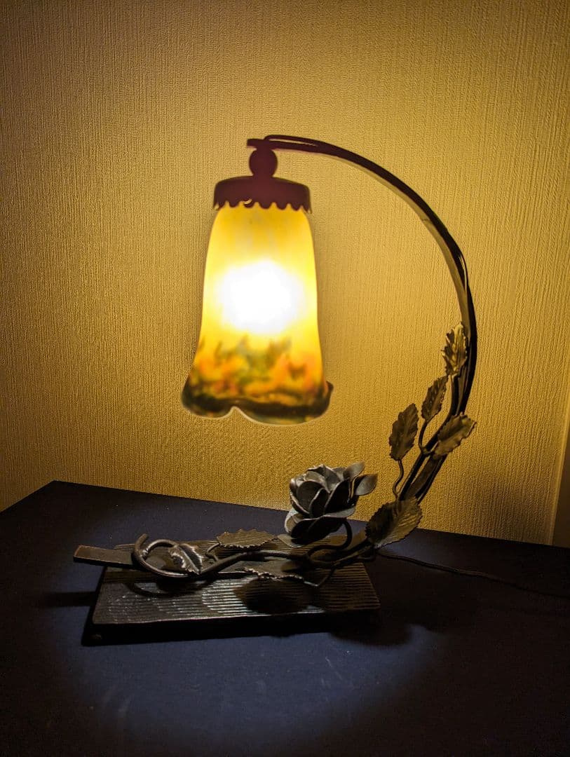 ステンドグラス スタンドランプ　アンティーク