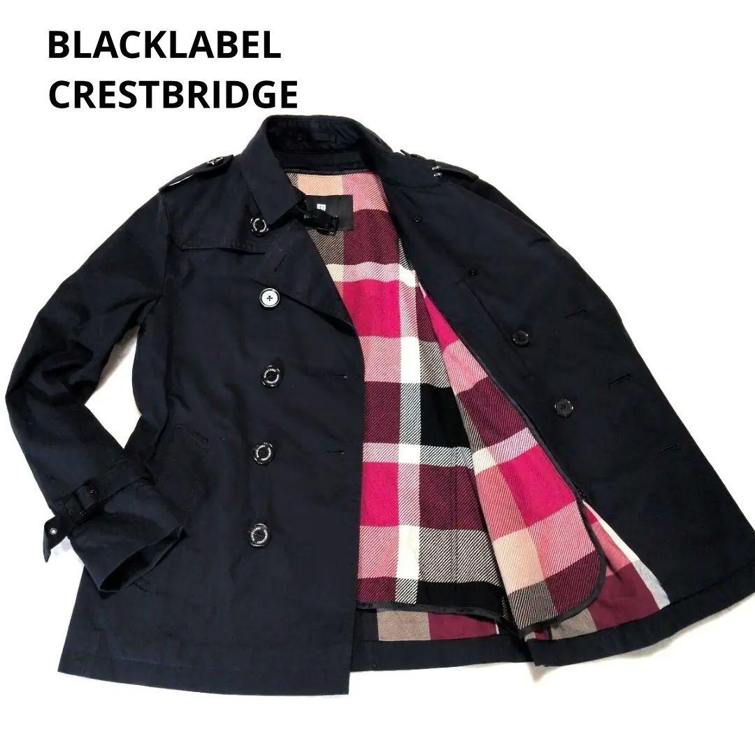 極美品✨ブラックレーベル クレストブリッジ トレンチコート L ライナー 刻印