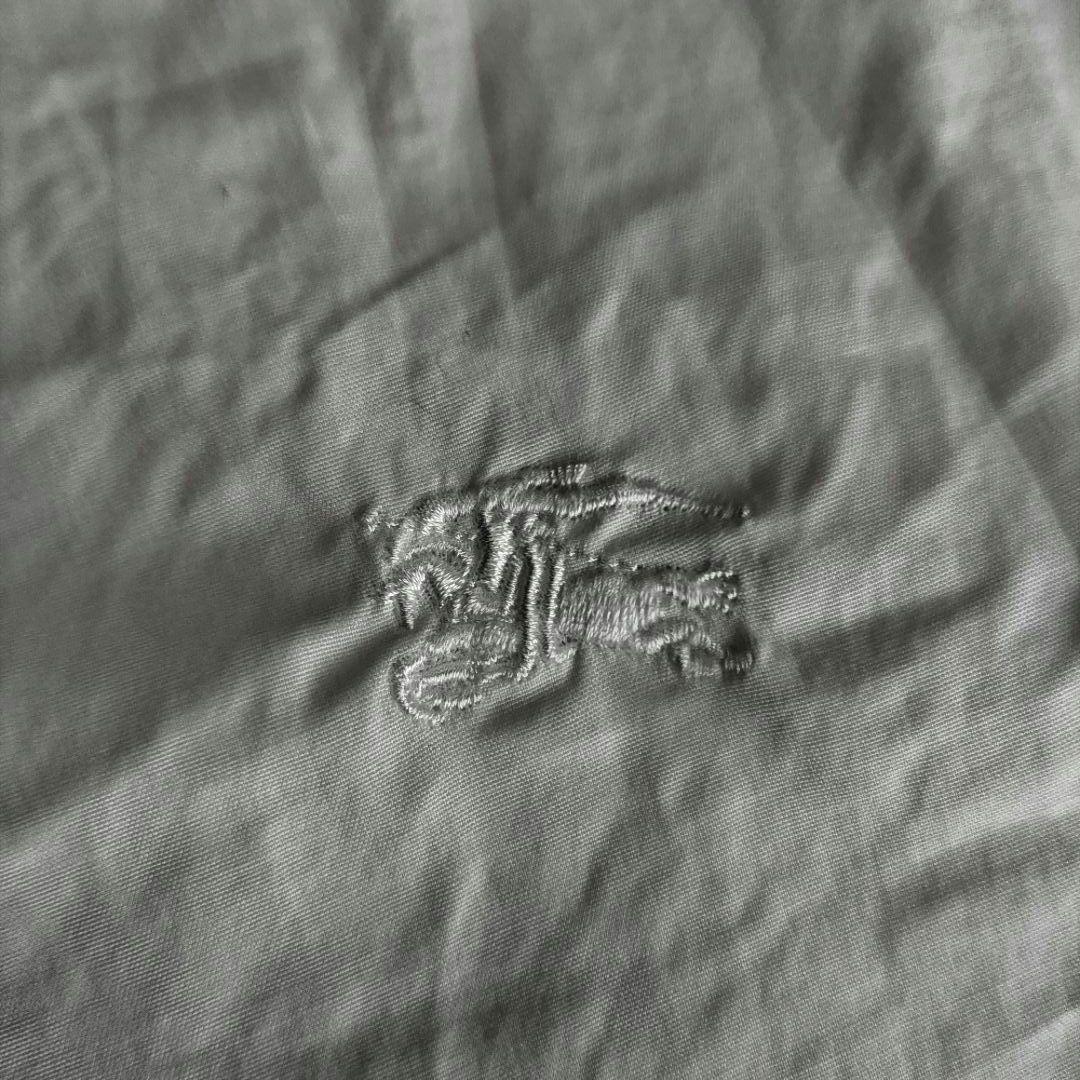 タグ付き　バーバリーロンドン　半袖シャツ　ノバチェック　フリル　ホース刺繍