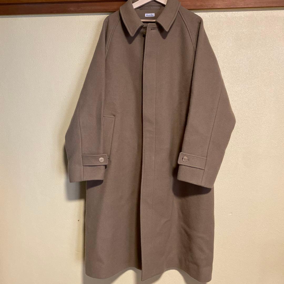 steven alanウール ステンカラーコート　ベージュ
