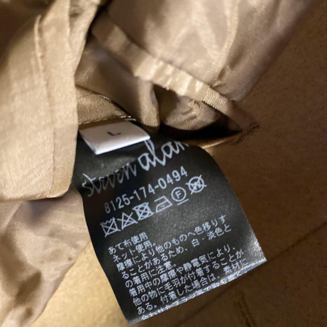 steven alanウール ステンカラーコート　ベージュ