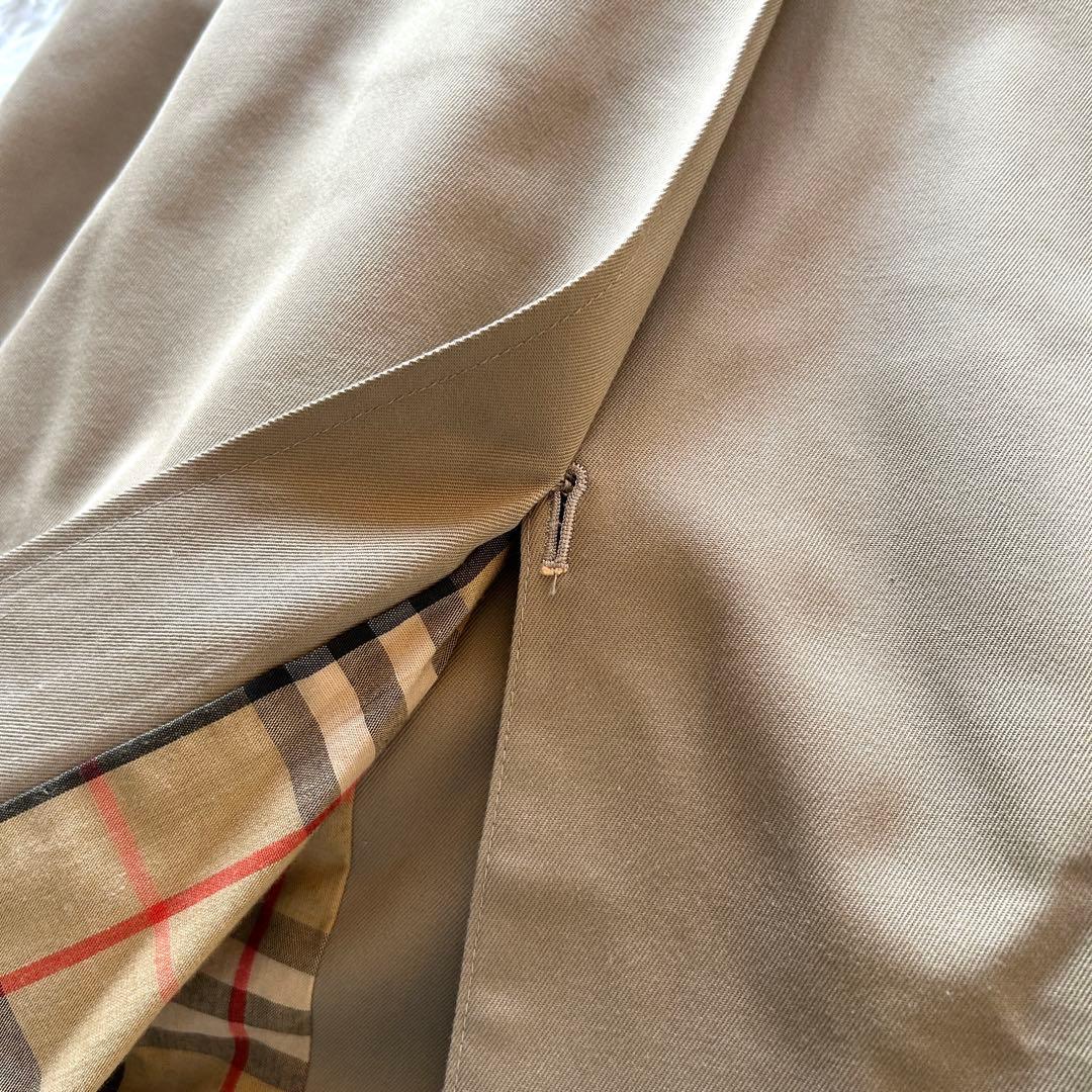 【希少L 美品】バーバリー　トレンチコート　ベルト付き　ベージュ　メンズ　48