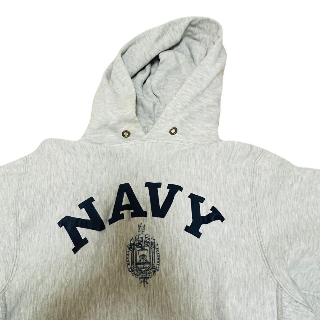 チャンピオンリバースウィーブパーカー80年代中期型古着NAVY ビームス好きに。