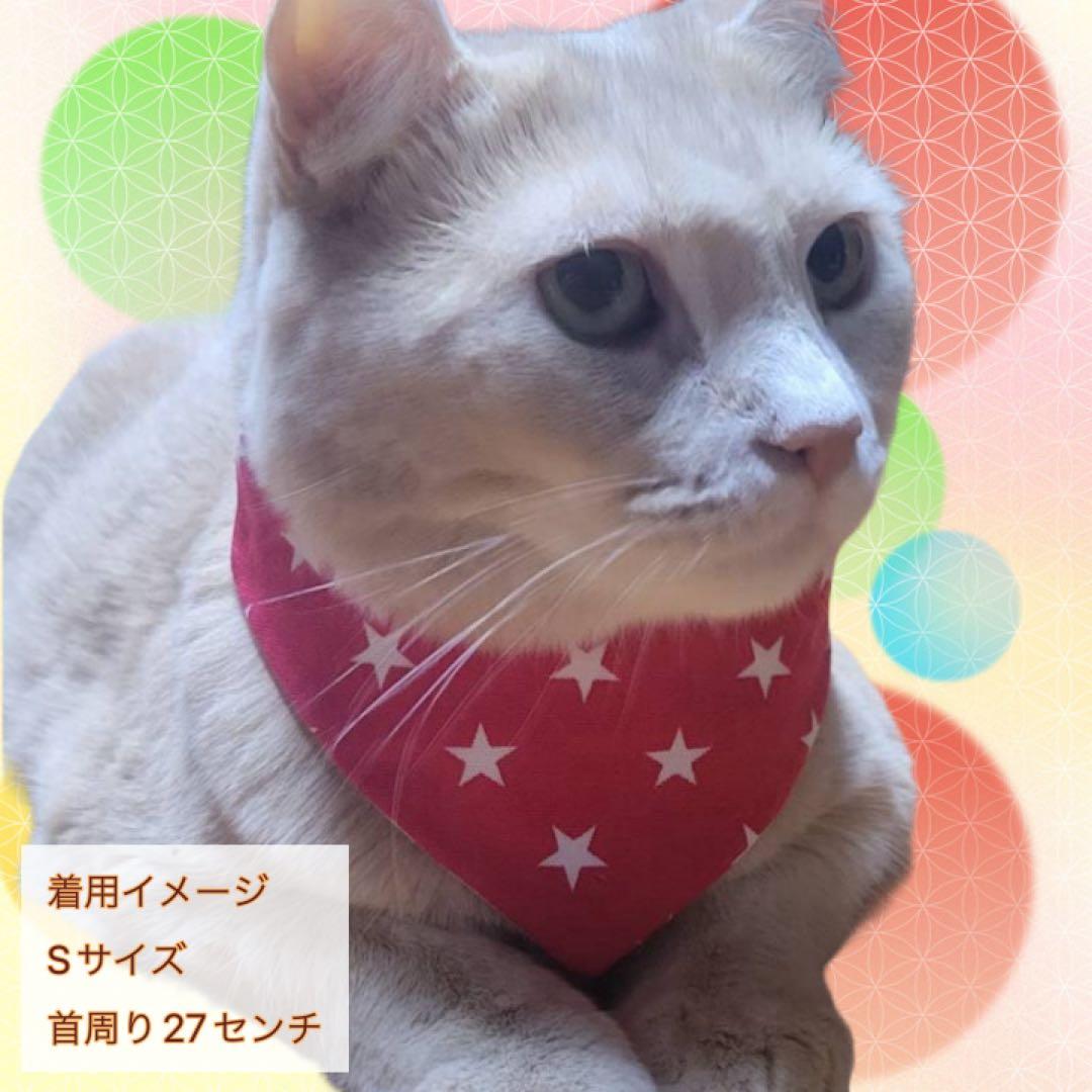 犬ネコ用リバーシブルバンダナ★着用イメージ写真★