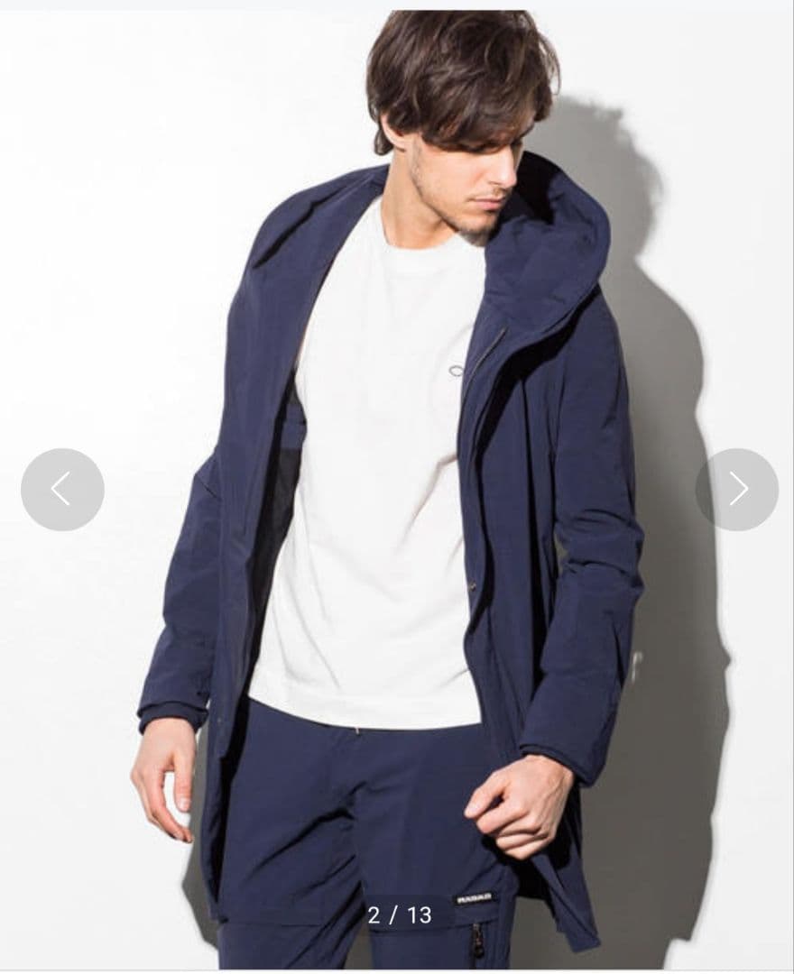 1PIU1UGUALE3 RELAX　4WAYストレッチフラップコート　Mサイズ