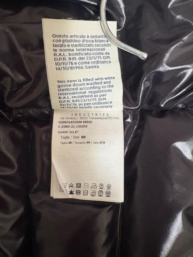 ★モンクレール　ダウンベスト　GHANY　超美品　00　ブラック　定番★