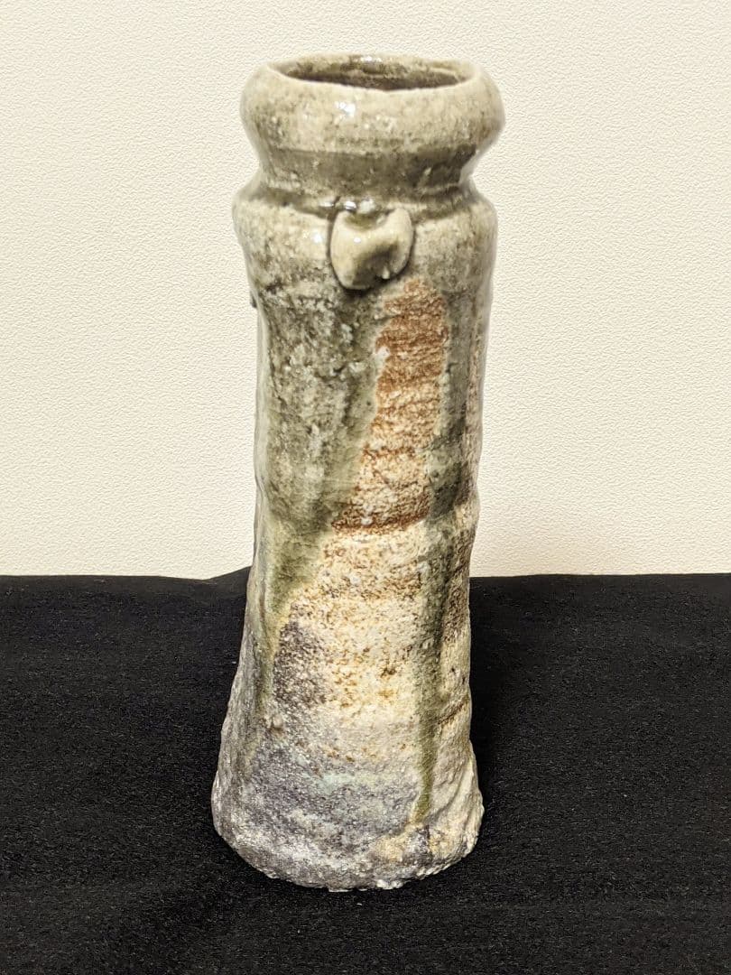 古谷道生 伊賀 花器 伊賀花入 共箱 共布 伊賀焼 花入