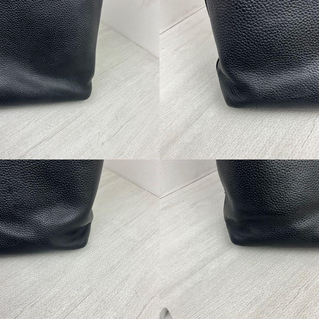 大人気✨ HushTug ハッシュタグ トートバッグ ブラック レザー ビジネス