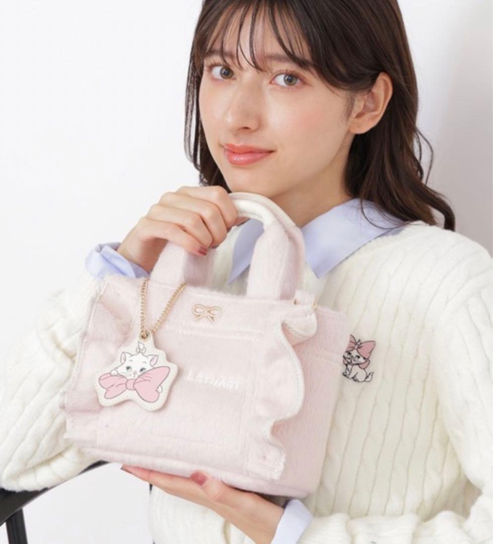 新品JILLSTUART Disney/Marie ミニフリルトートバッグ