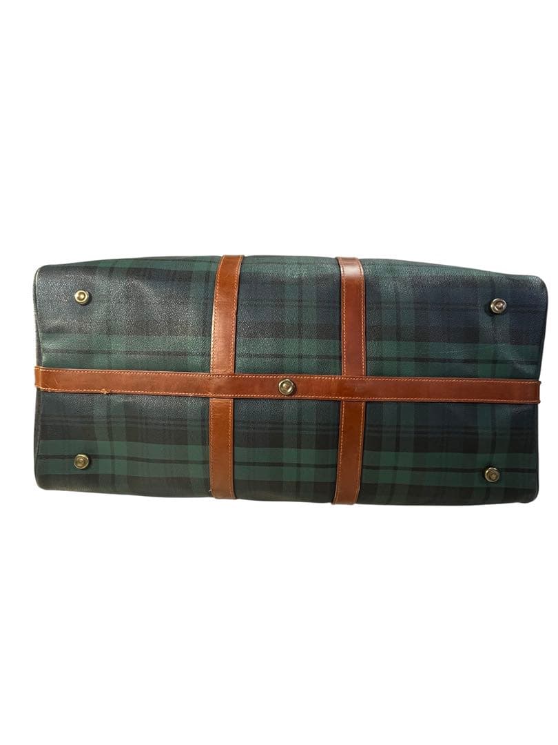 POLO ポロ ラルフローレン ボストンバッグ 2way チェック カデナ/キー