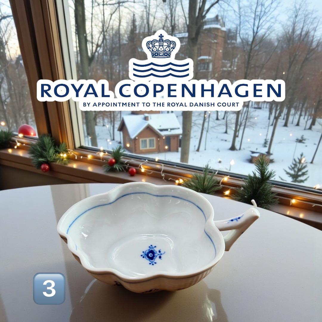 希少　ロイヤルコペンハーゲン　スモールリーフディッシュ　3️⃣