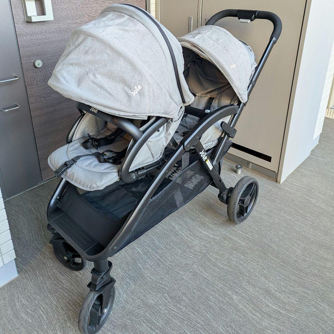 Joie 二人乗りベビーカー エヴァライトデュオ グレー