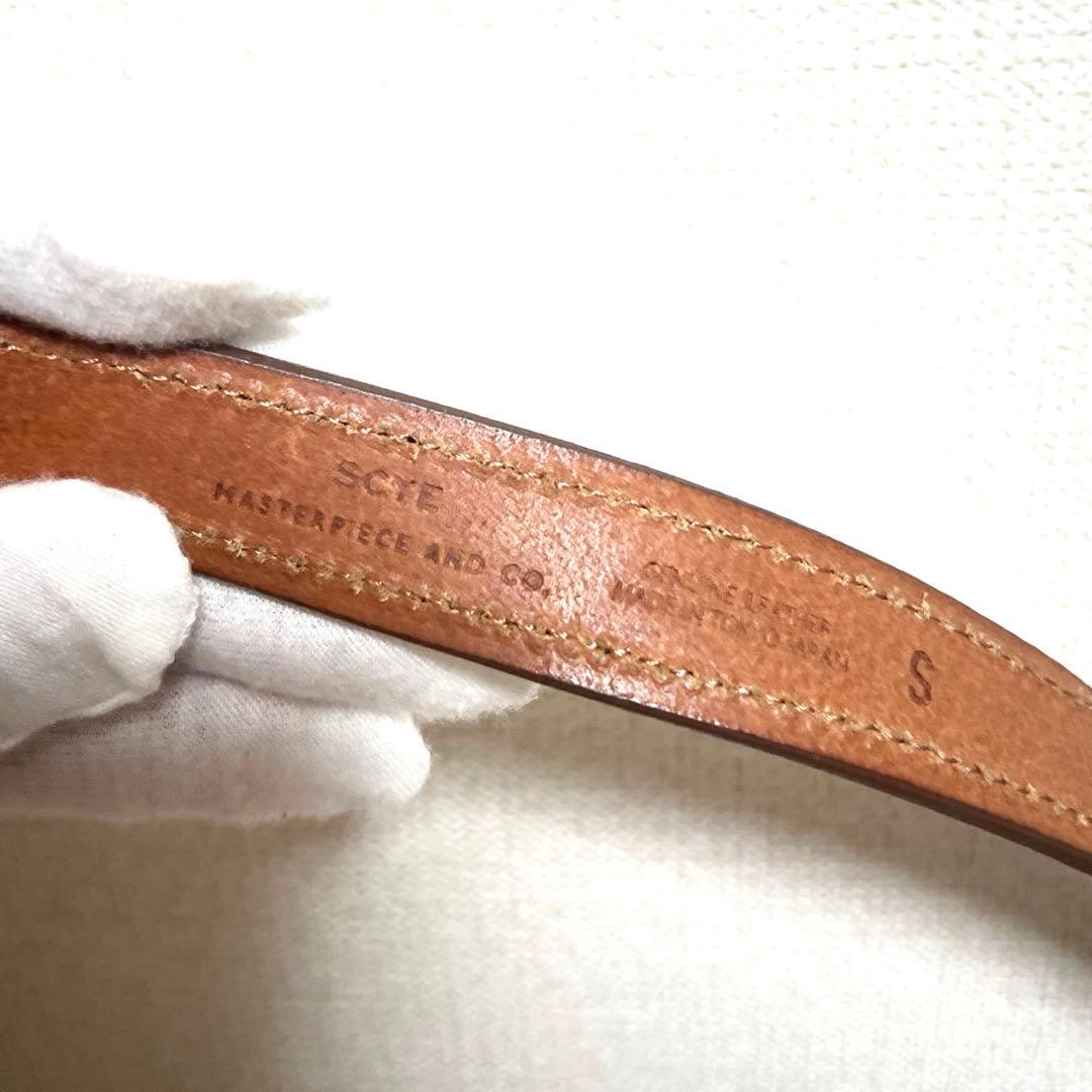 Scye Bridle Leather Number Belt ナンバーベルト