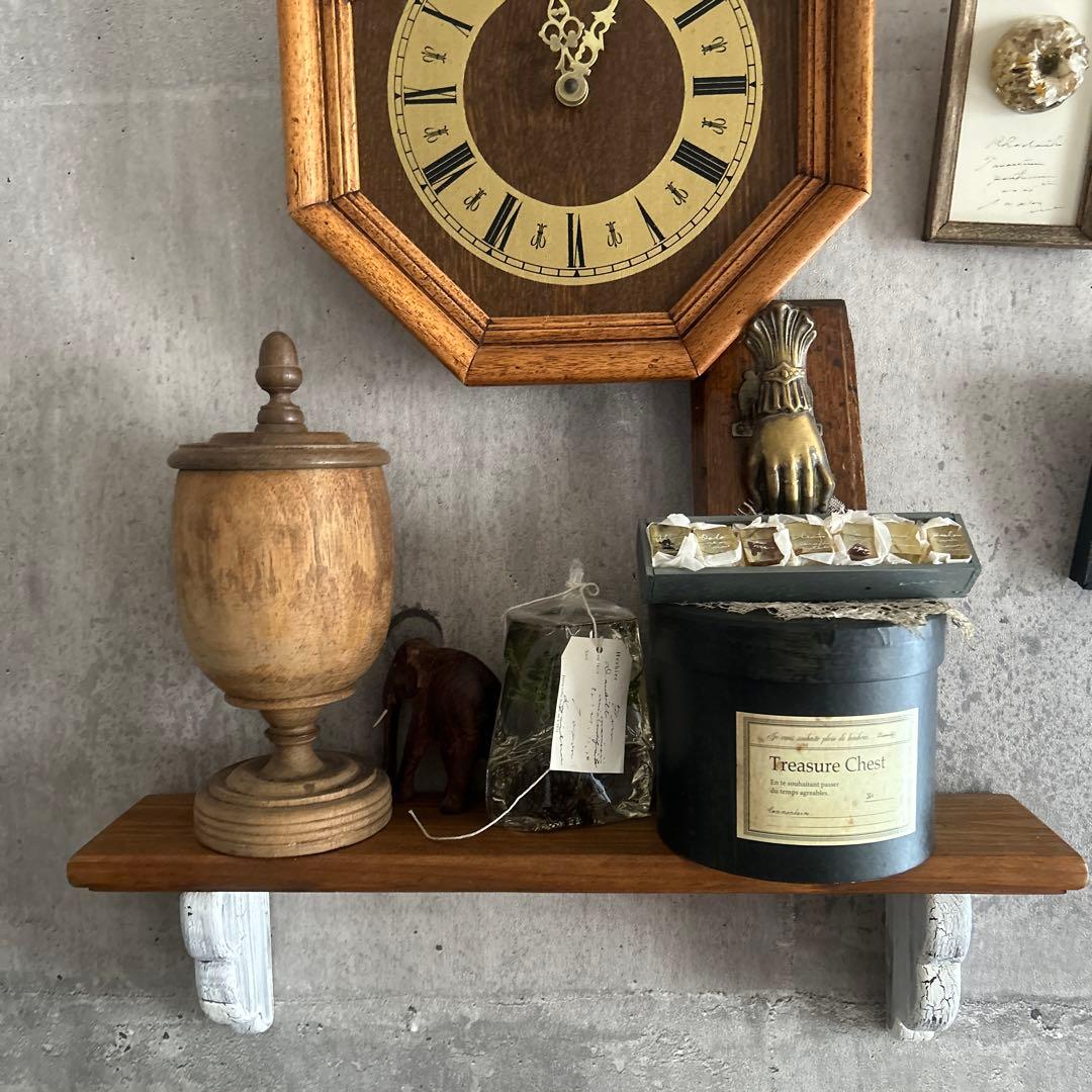 フレンチ シャビー 壁掛け ラック ウォールシェルフ