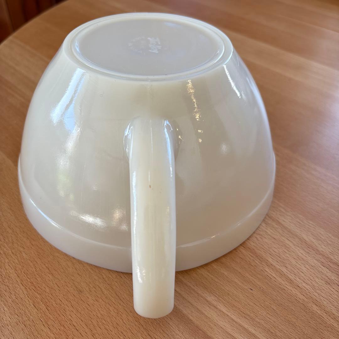 《ファイヤーキング》アイボリーバターボウル　デッドストック　ラベル付き