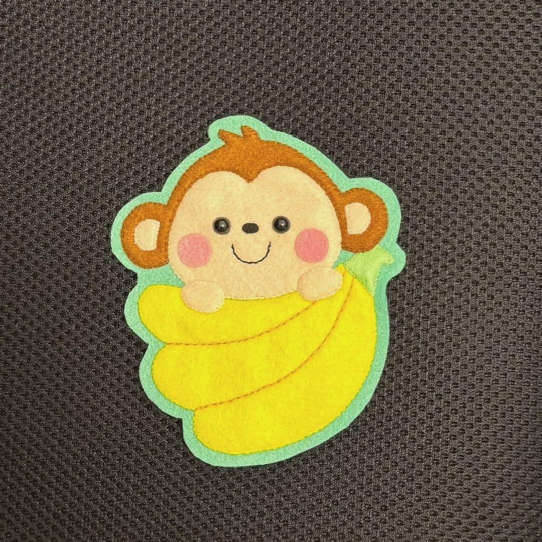 さるとバナナ　フェルト名札　ワッペン