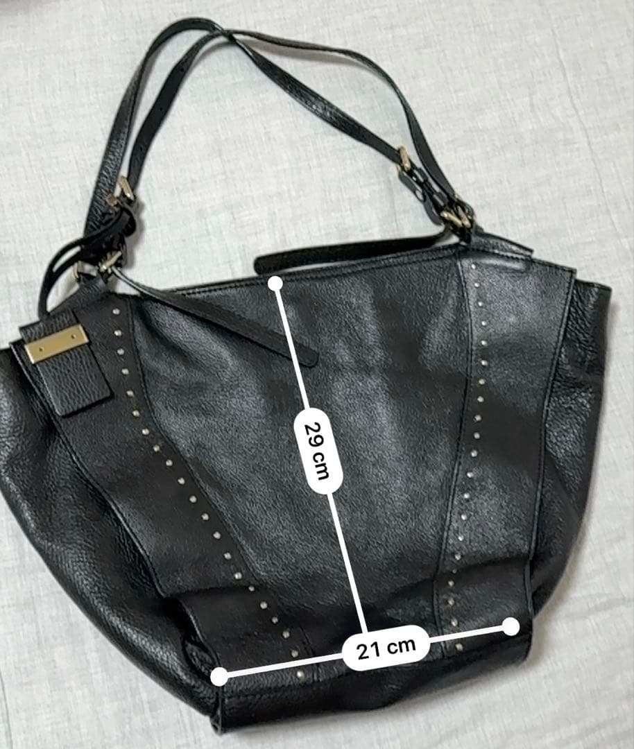 ジャンニキャリーニ トートバッグ 本革 ブラック イタリア製