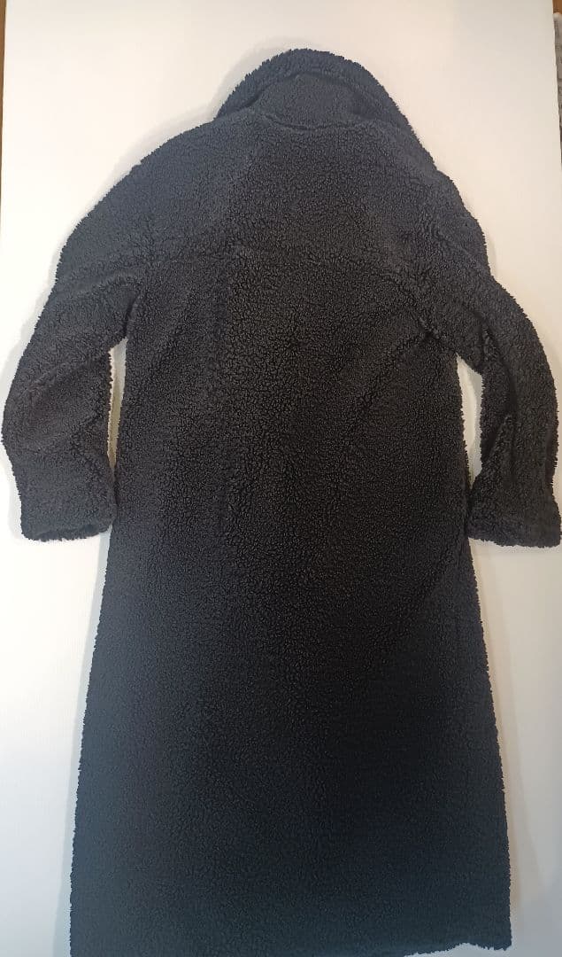 ★レディースS★新品タグ付き ZARA エクストラロング フェイクボアコート