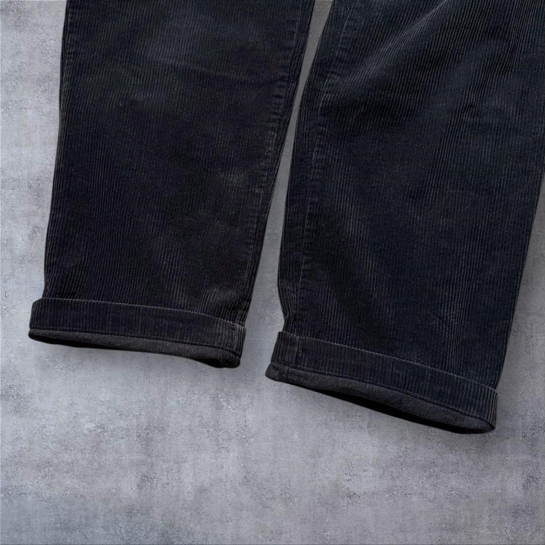 2322 古着90sポロバイラルフローレンコーデュロイパンツ太畝ANDREW黒