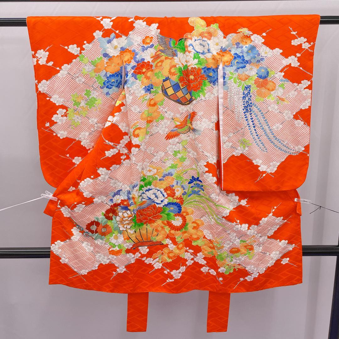 ★4049★ 子供着物 一つ身 襦袢付き 女の子 七五三 3才