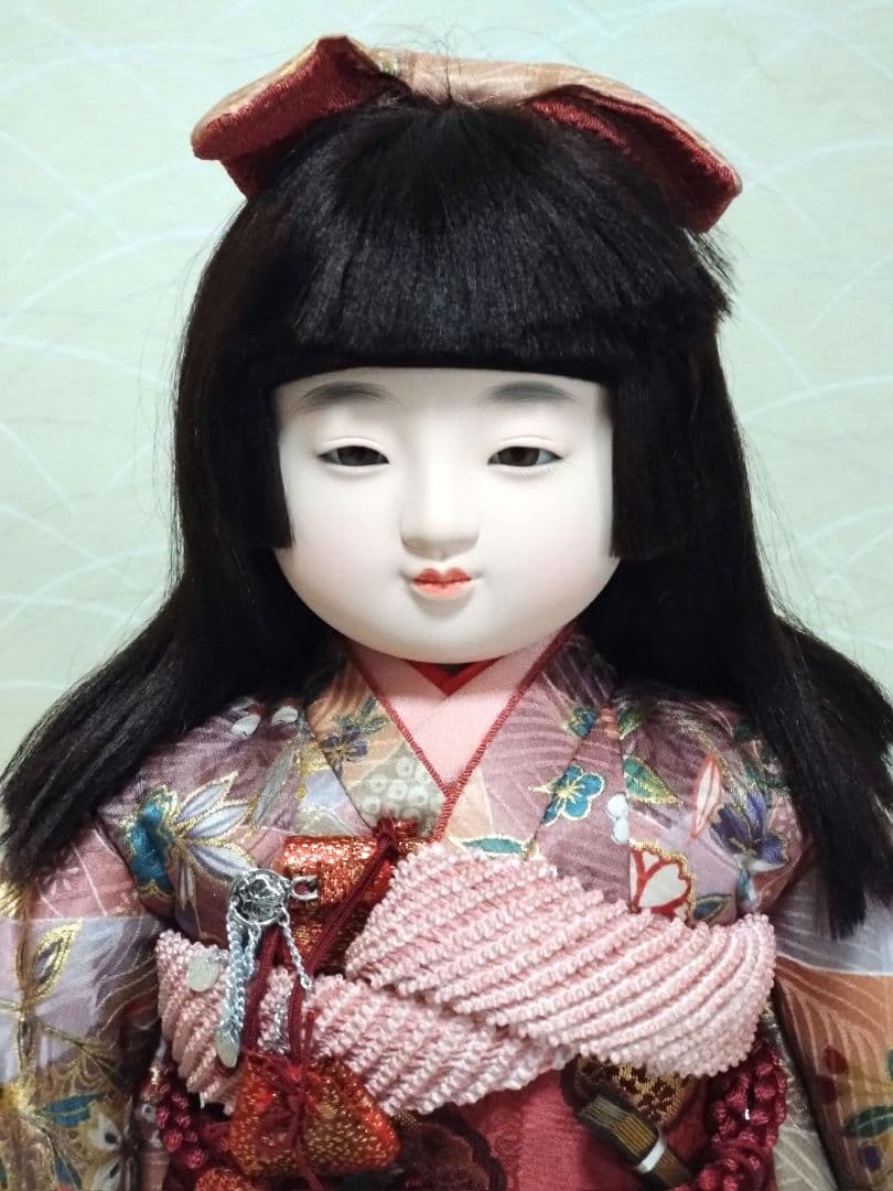 市松人形　東玉作　高さ42cm　日本人形　雛人形　和服　女の子のお人形