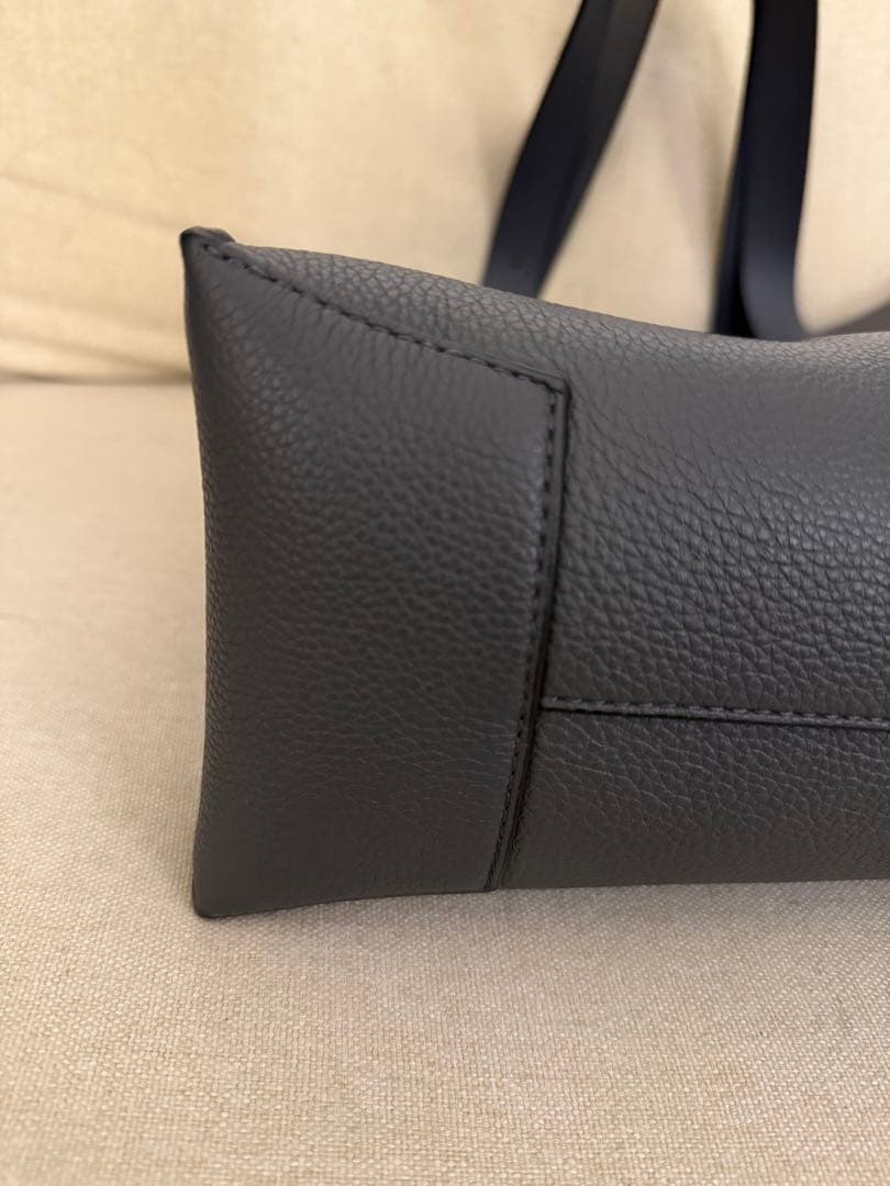 【美品】LOEWE バックルトートバッグ ジップ アンスラサイト　正規品