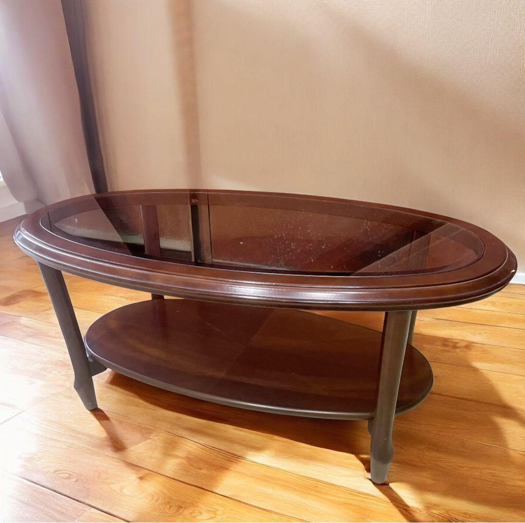 【良品】マルニ木工 ベルサイユ センターテーブル リビングテーブル 猫脚