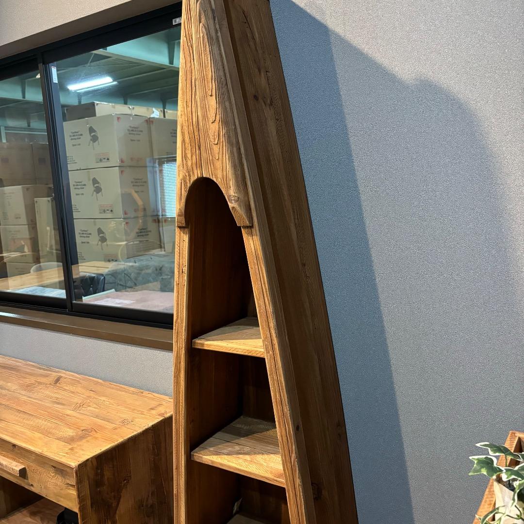 ラック　シェルフ　木製　天然木　ボートラック　カヌー　古材　レトロ　お洒落