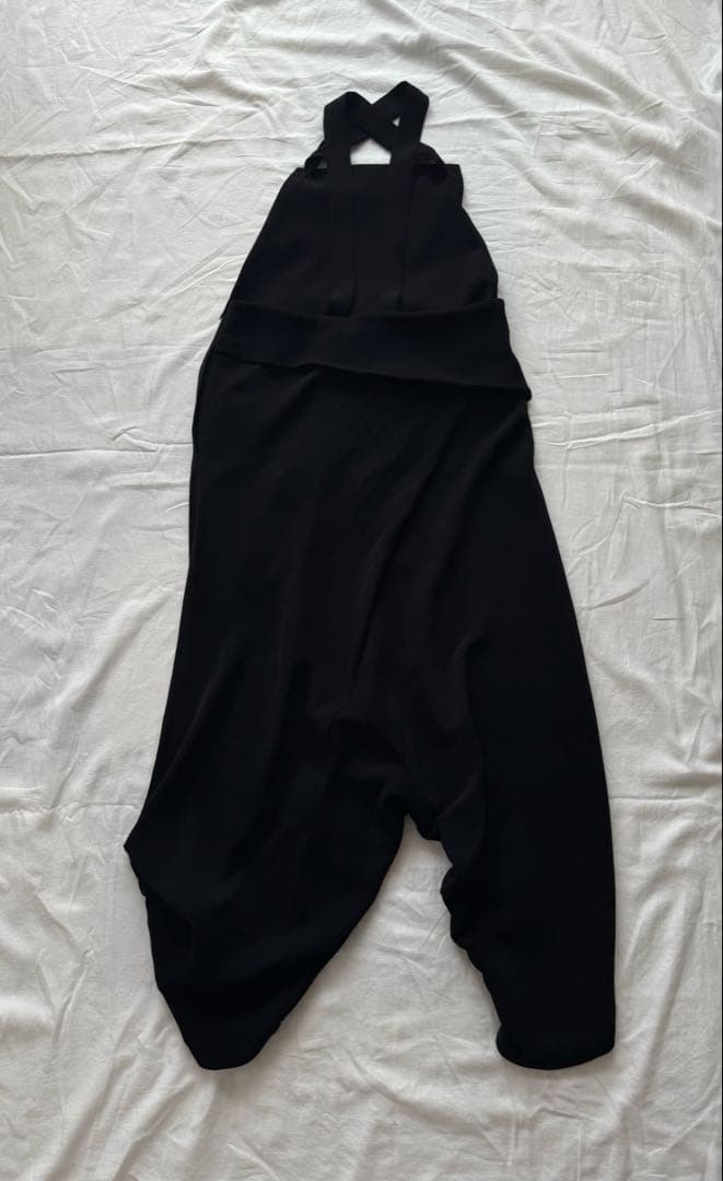 ENFOLD エンフォルド ダブルサテン サルエルサロペット 38