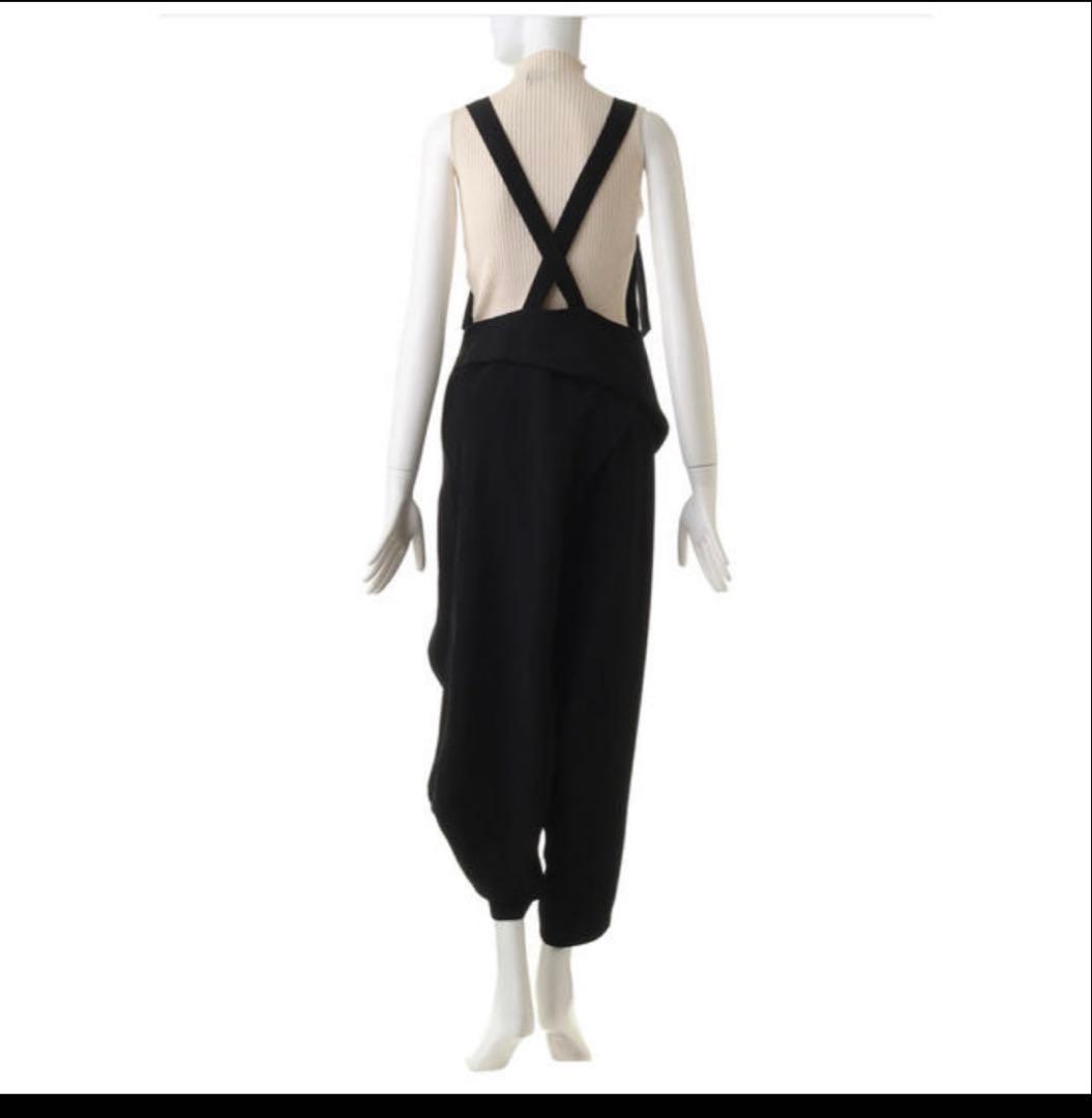 ENFOLD エンフォルド ダブルサテン サルエルサロペット 38