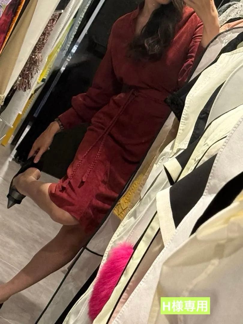 ラムスキン　ワンピ　試着のみ