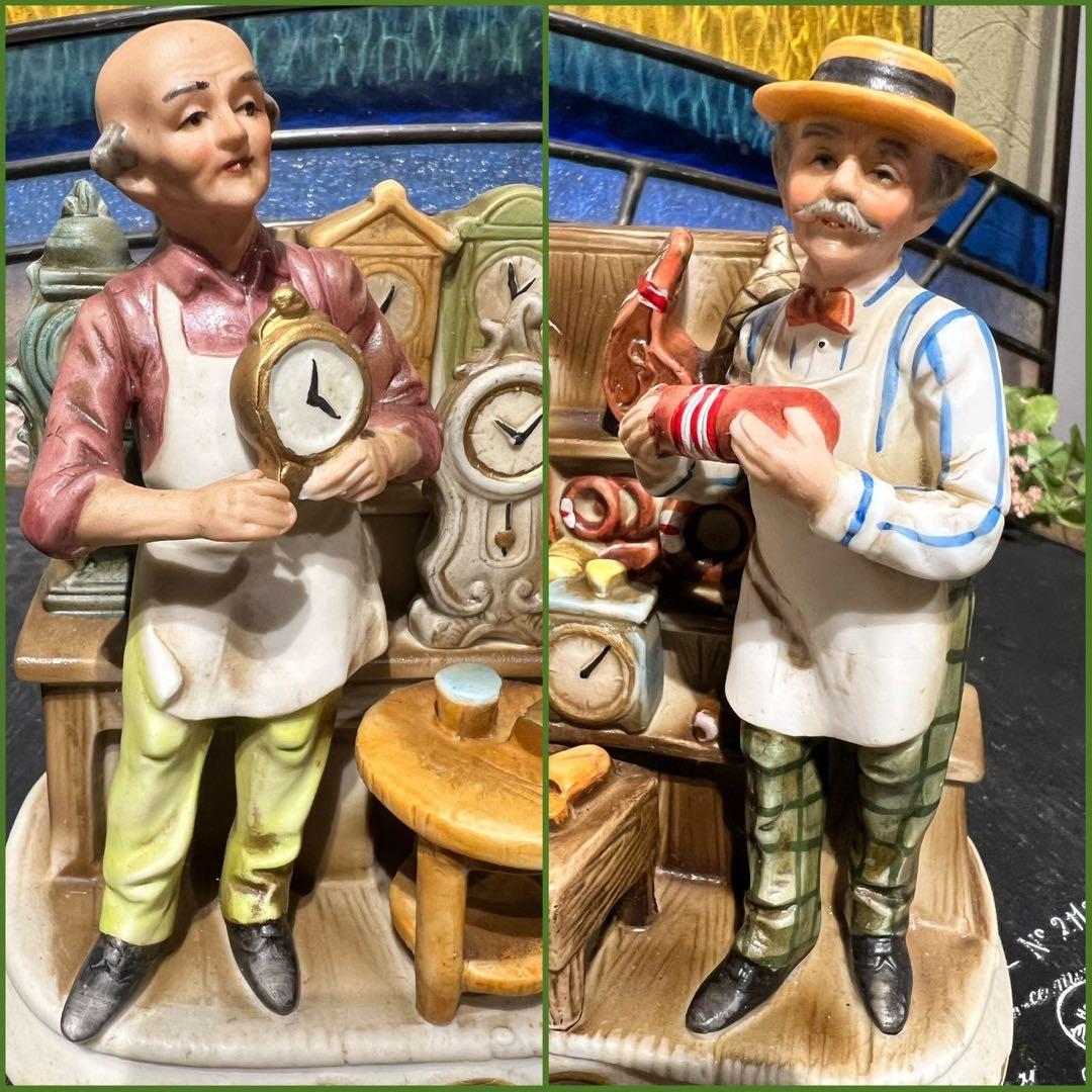 フィギュリン 陶器製 置物 インテリア ビンテージ アンティーク 5点セット