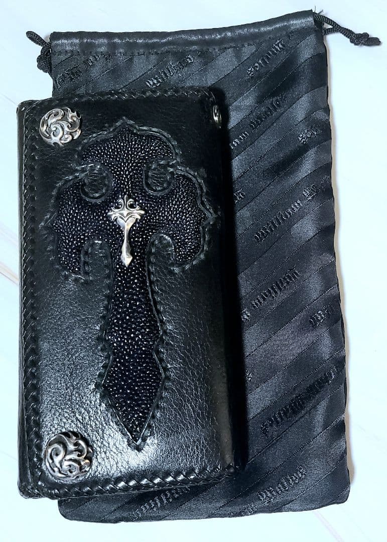 新品定価116000円 ウィリアムウォレス スティングレー 牛革 シルバー925