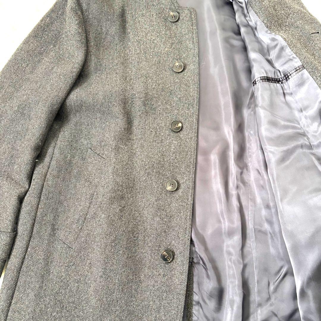 美品☆アルマーニ　コレツィオーニ　マオカラー　ロングコート　大きいサイズ　XXL