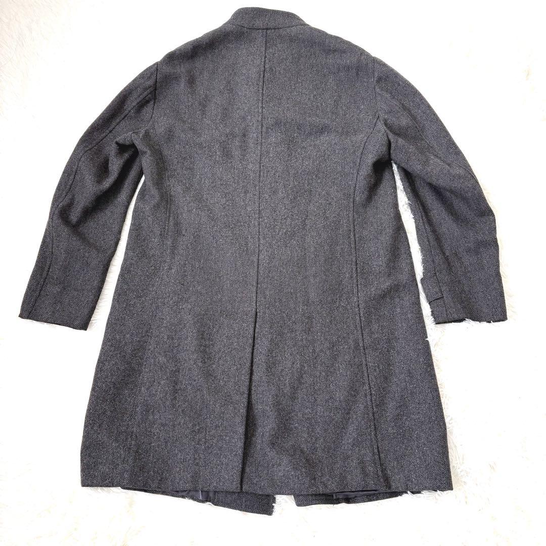 美品☆アルマーニ　コレツィオーニ　マオカラー　ロングコート　大きいサイズ　XXL