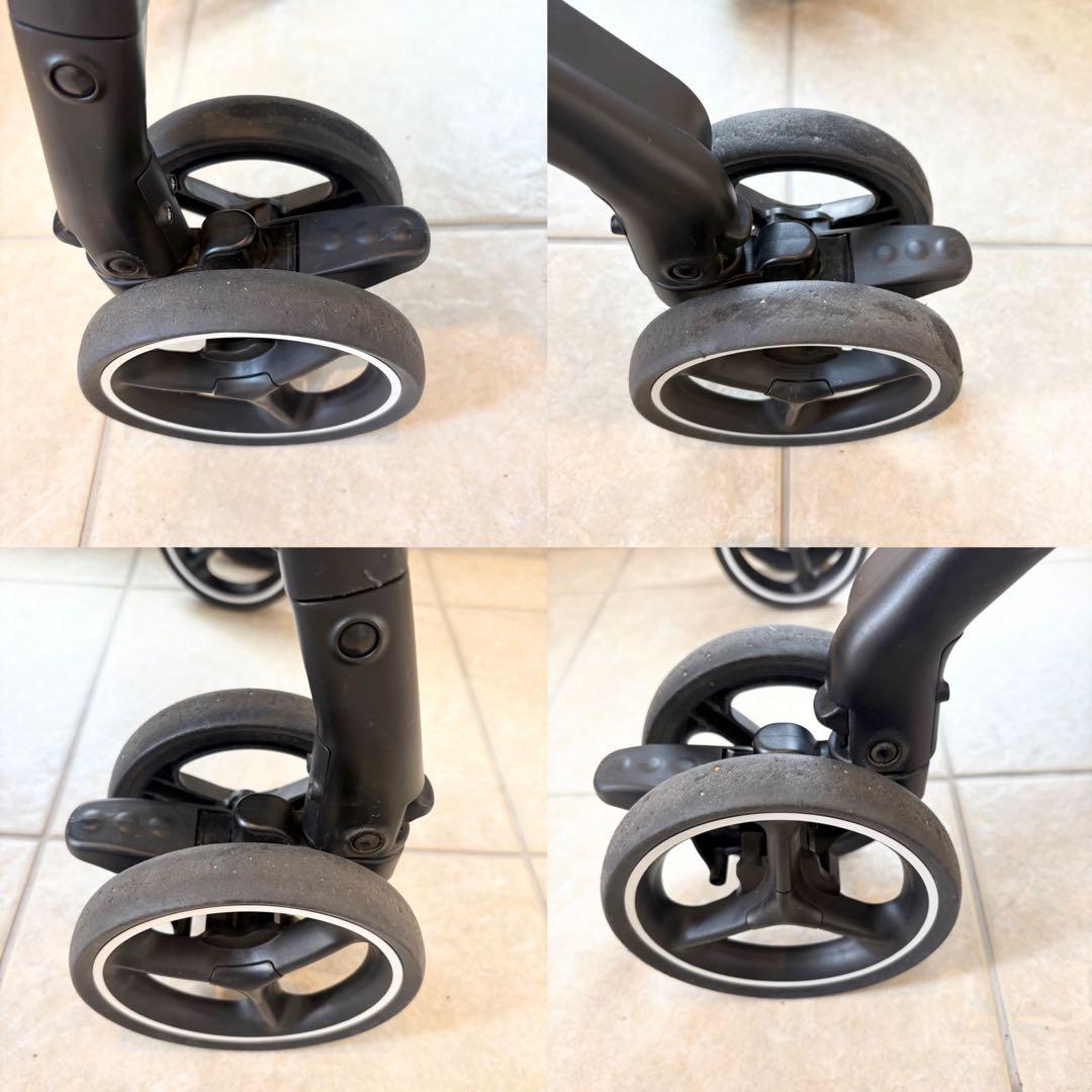 【美品】 Aprica ラクーナ クッション ベビーカー グレー 両対面式 A型