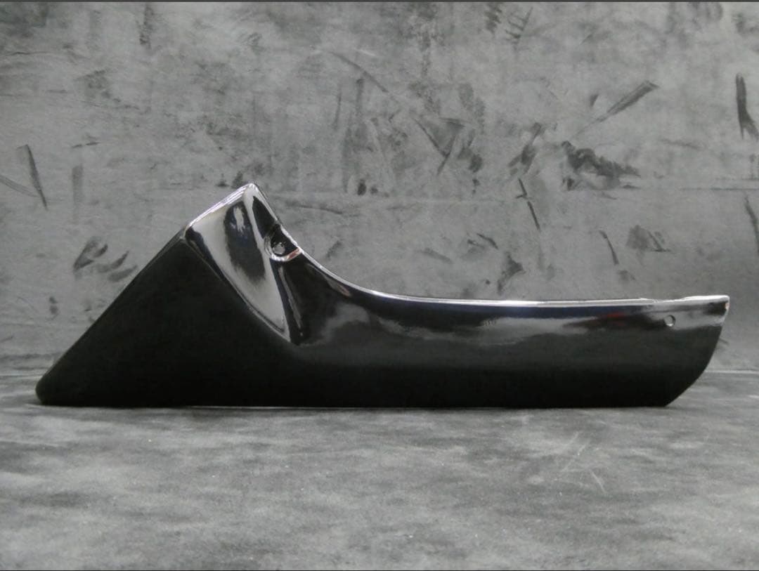 延長 アンダーカウル 黒 ステー付/ブラック汎用