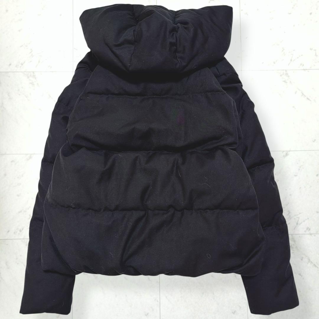 美品＊ビューティ&ユース 2way ショール フード ウール混 ダウンジャケット