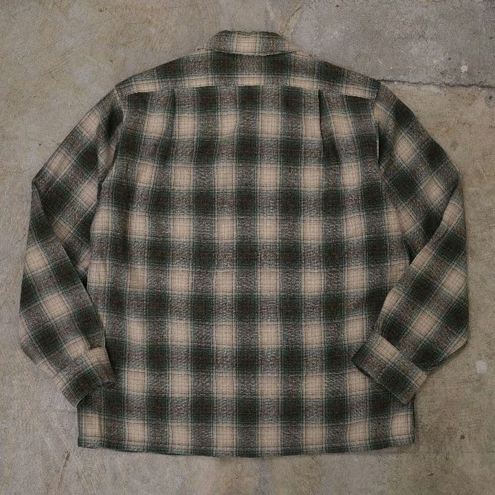 70s Pendleton ウール チェック柄 シャツ Mサイズ