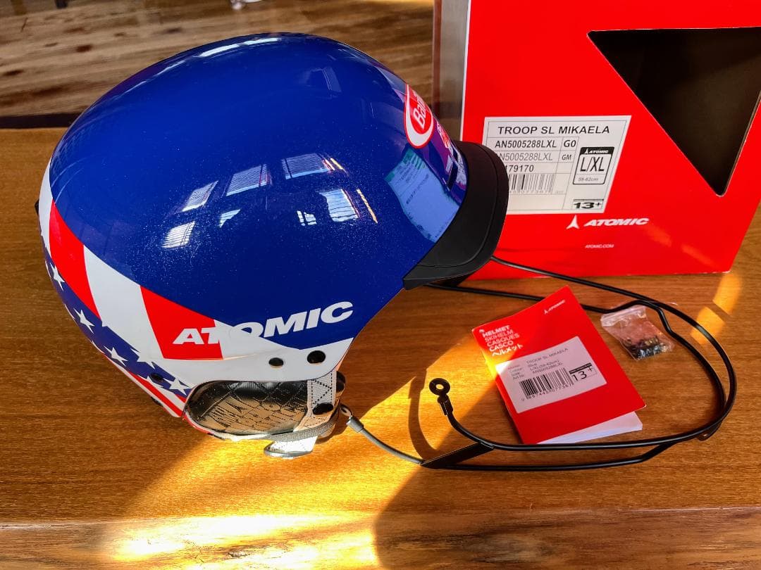 新品未使用 ATOMIC SL ヘルメット Mikaela Shiffrin