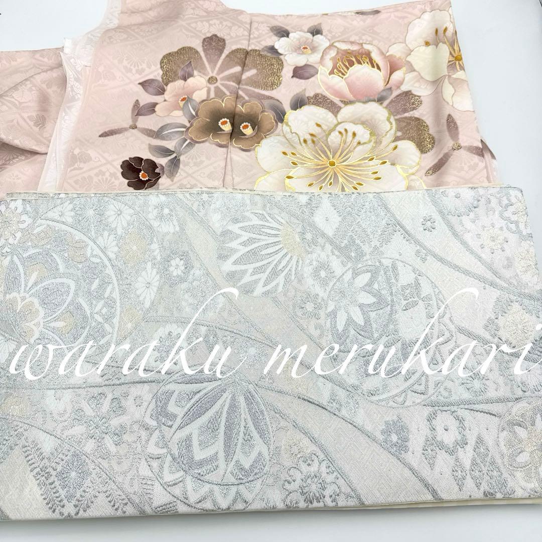 ♦︎豪華正絹振袖　くすみピンク、金駒刺繍、金彩加工 ♦︎ ぱんだ様御専用ページ♦︎