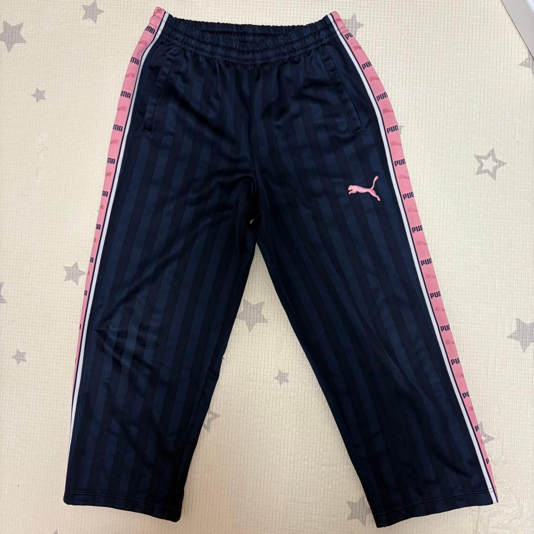 PUMA プーマジャージ　トラックジャケット　ジャージ上下セット　ネイビーピンク