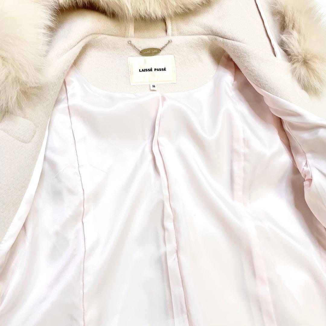 レッセパッセ LAISSE PASSE フード付きダッフルコート38 ミドル丈