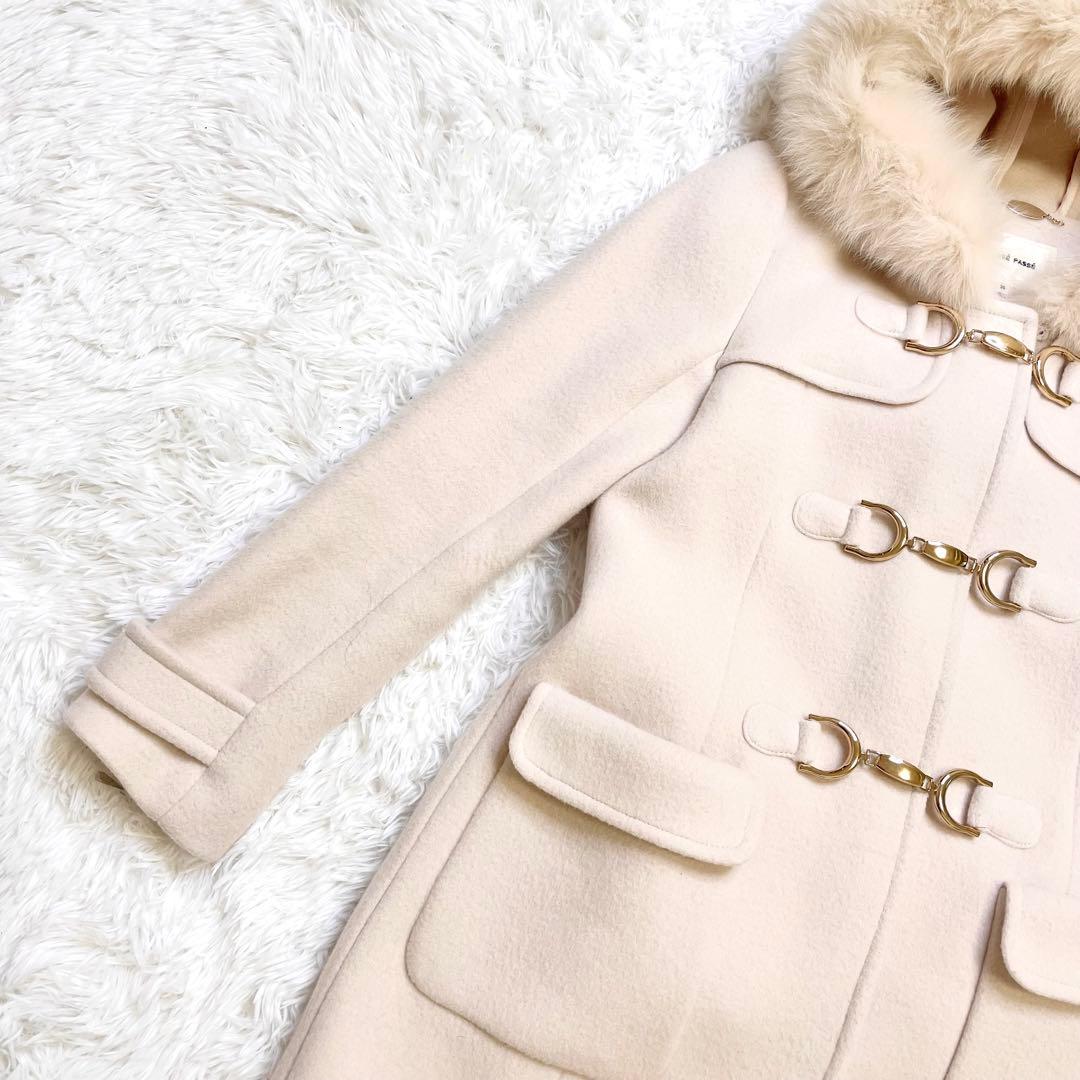 レッセパッセ LAISSE PASSE フード付きダッフルコート38 ミドル丈