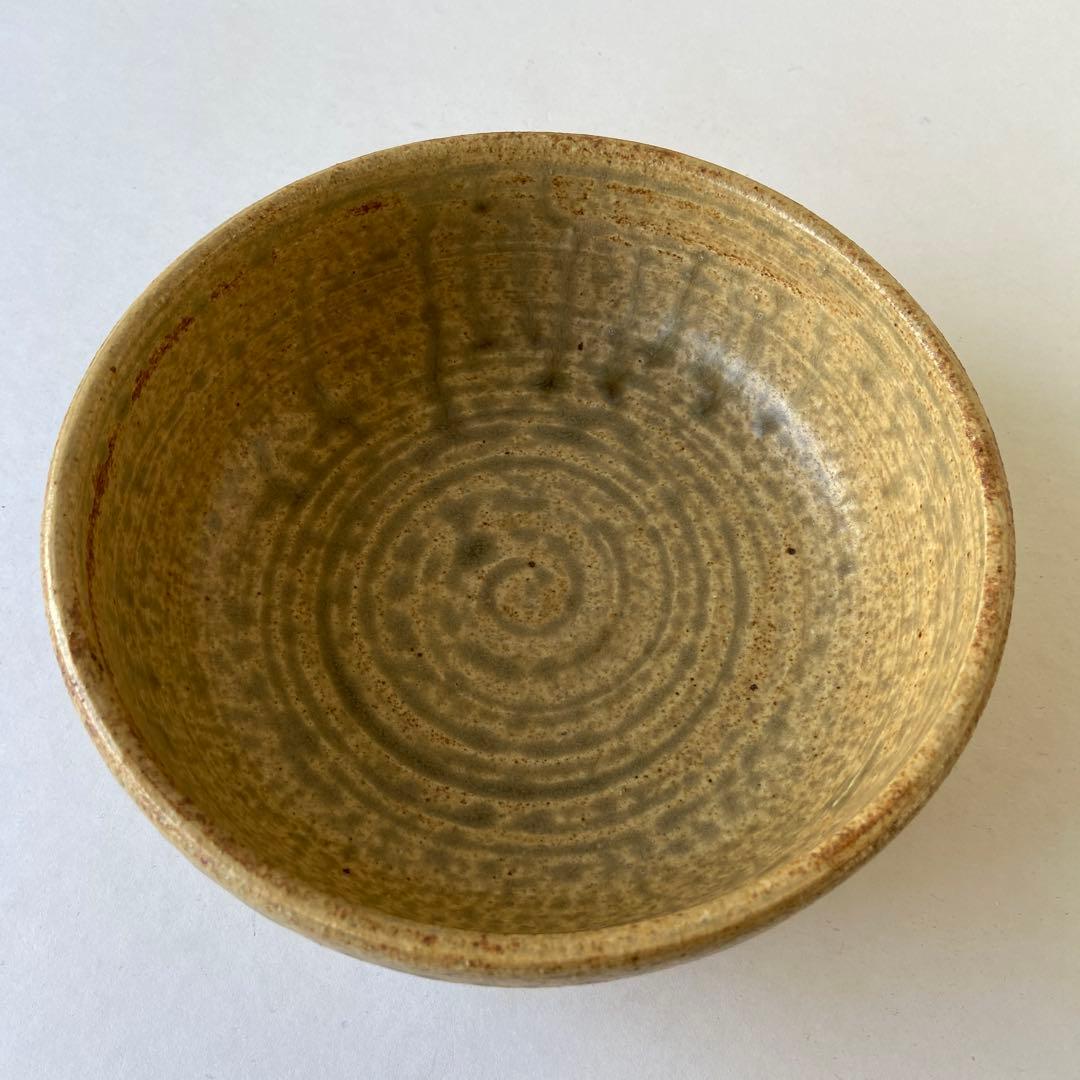 山田和俊　伊羅保釉　鉢　猿投窯　共箱