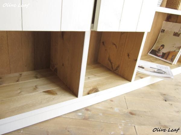 サイズオーダー可！●超ワイド6枚パタパタキャビネット●シャビーブラウン受注製作