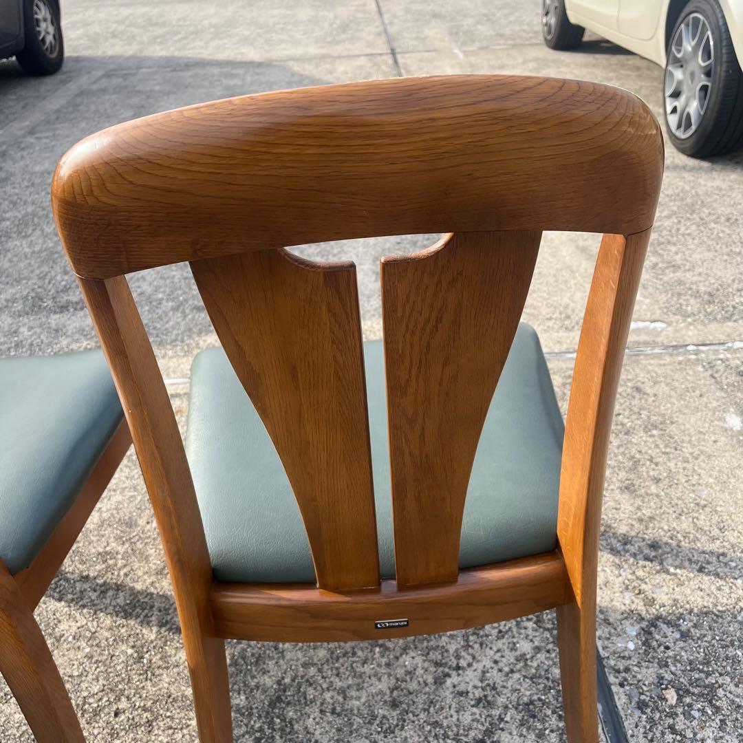 ①美品・2脚セット☆マルニ木工／地中海シリーズ／ダイニングチェア