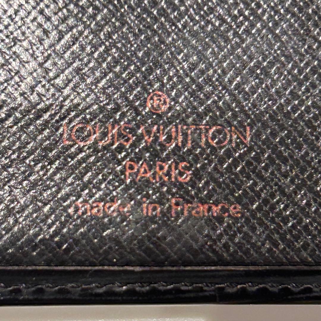 【極美品】ルイヴィトン エピ ポルトビエ コンパクト 二つ折り 財布 ノワール